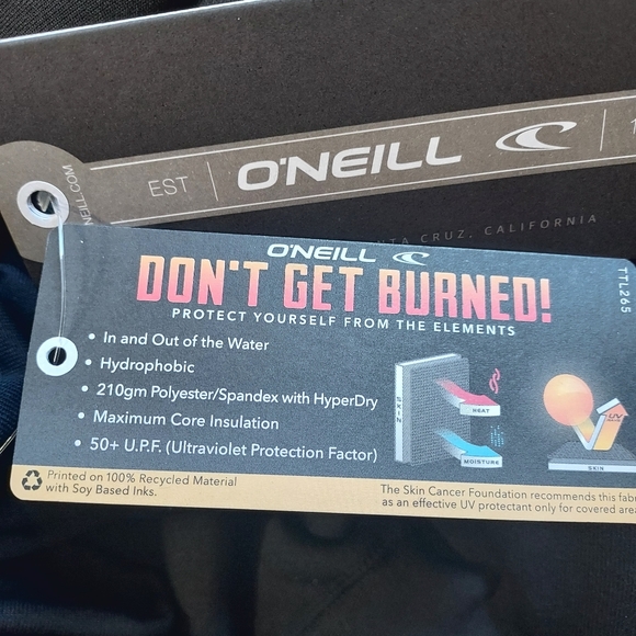 O'Neill  Thermo X Long Sleeve Insulative Top Black - Size: Large - Picture 3 of 5